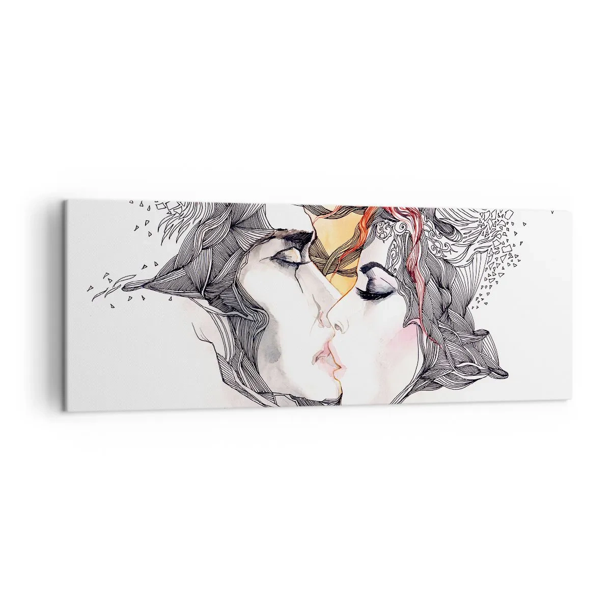 Canvas picture - World Does Not Exist - 140x50 cm