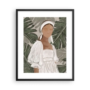 Poster in black frame - Exotic Portrait - 40x50 cm