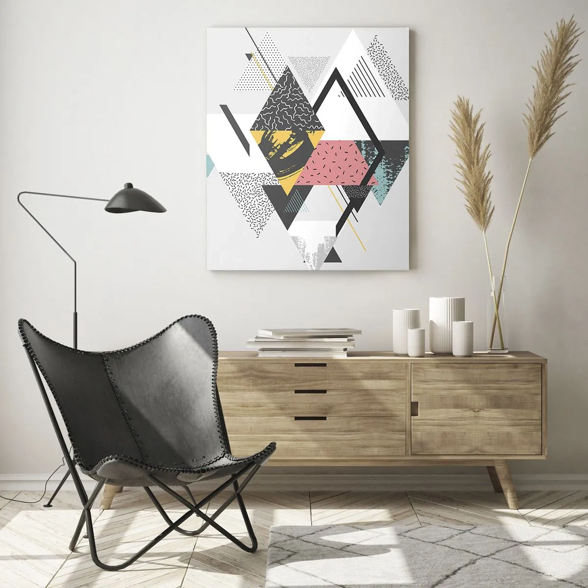 Glass picture - Variation for Triangle and Rhombus - 50x70 cm