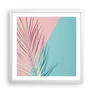 Poster in white frmae - Tropical impression - 50x50 cm