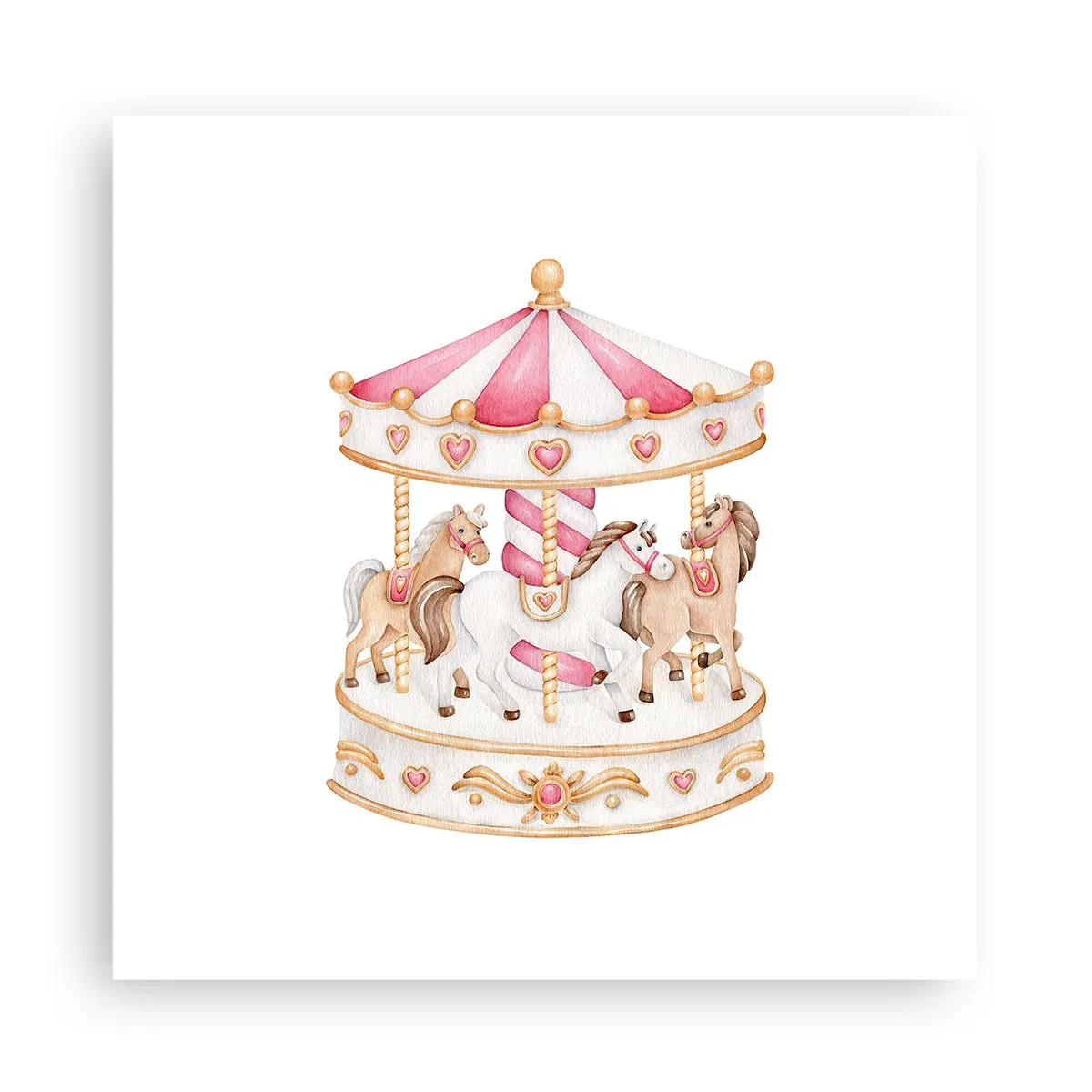 Poster - Sweet World of Childhood - 30x30 cm