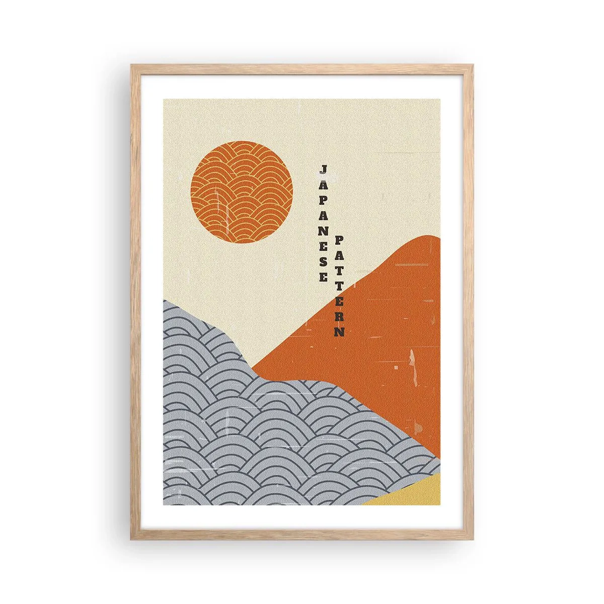 Poster in light oak frame - In the Japanese Spirit - 50x70 cm