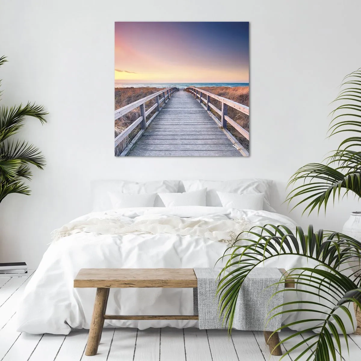 Canvas picture - Baltic Evening Aurora - 70x70 cm