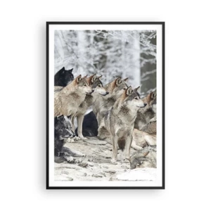 Poster in black frame - Family and Friends - 70x100 cm