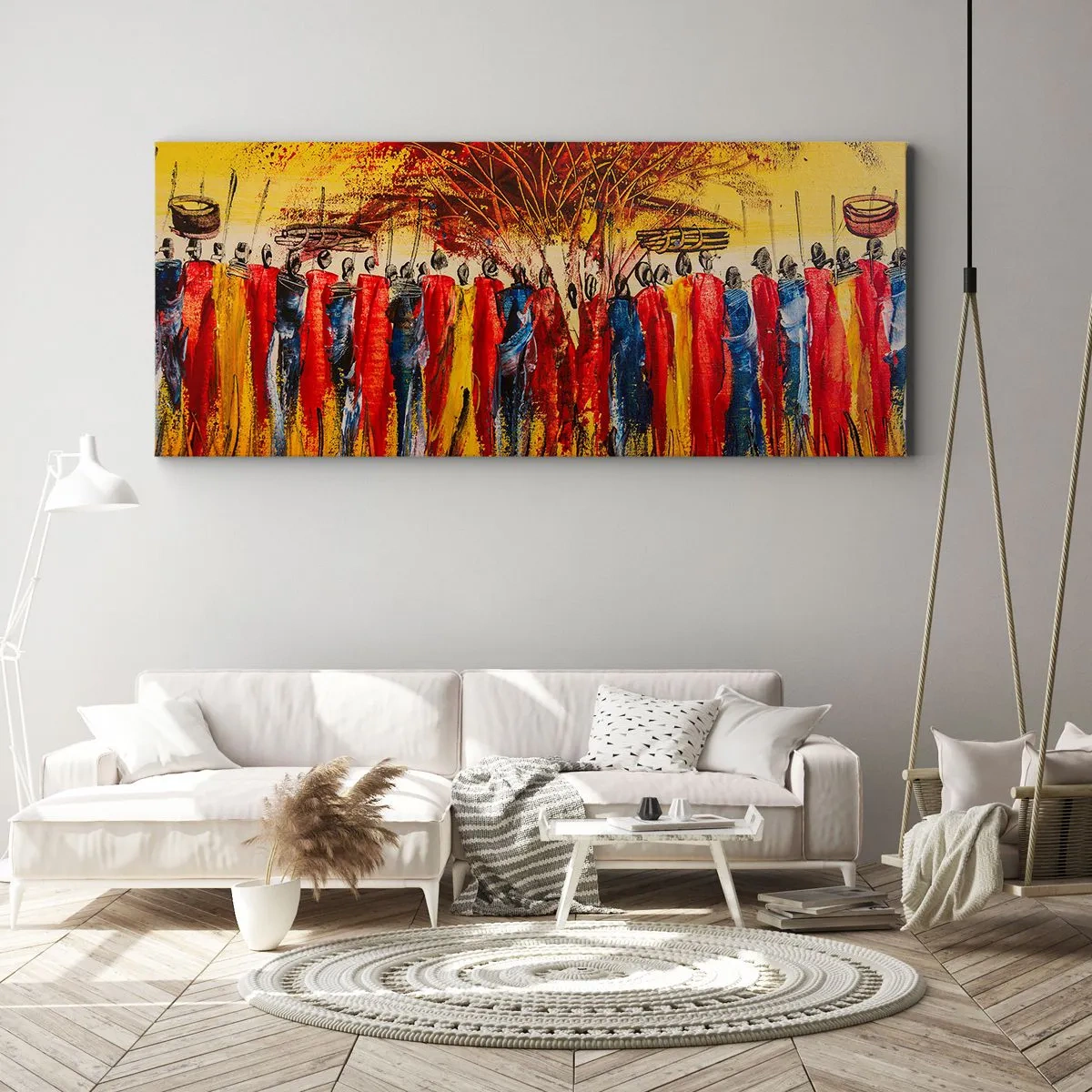 Canvas picture - Marching in the Rhythm of Tam-tam - 120x50 cm