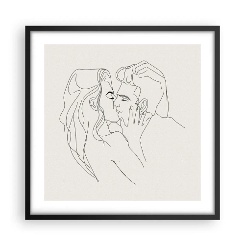 Poster in black frame - Tangled up by a Feeling - 50x50 cm
