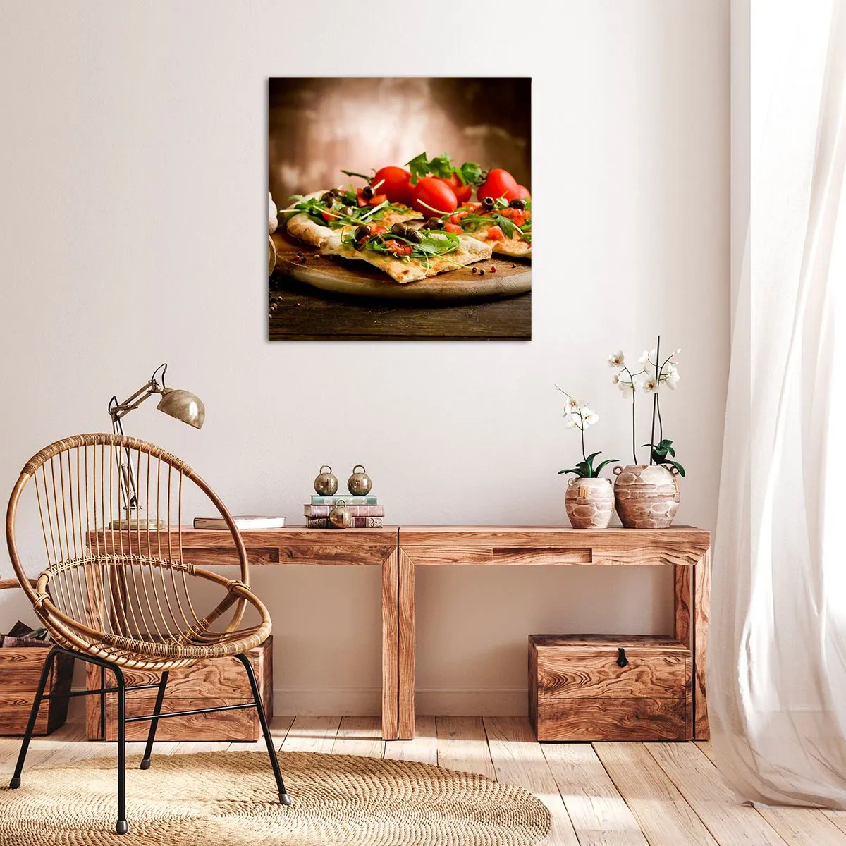 Canvas picture - Straight from the Oven and Garden - 40x40 cm