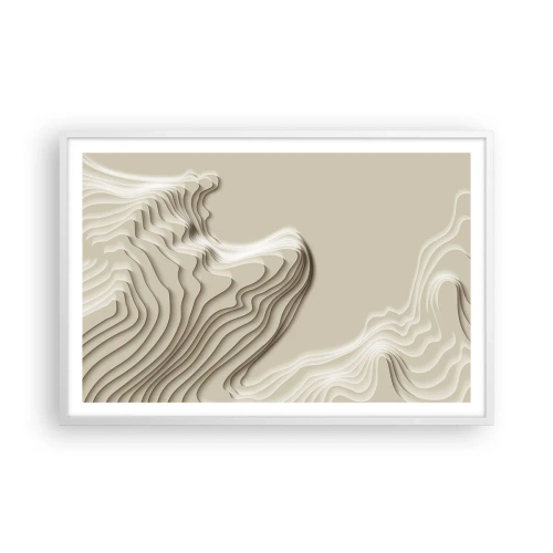 Poster in white frmae - Topography of Art. - 91x61 cm