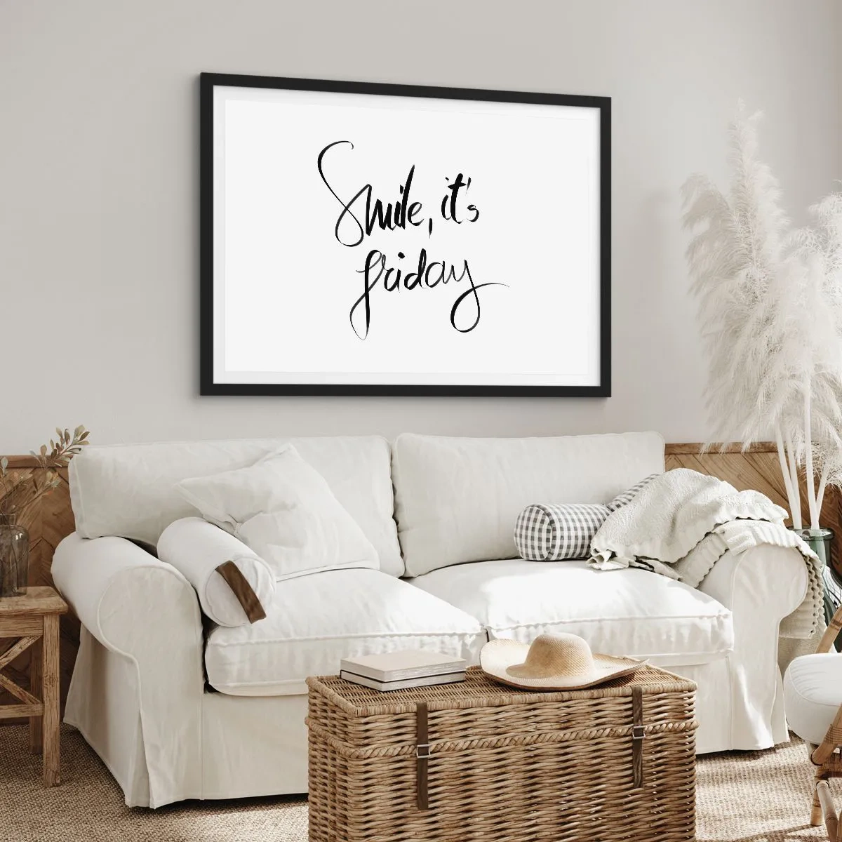 Poster in black frame - True Joy - 70x50 cm