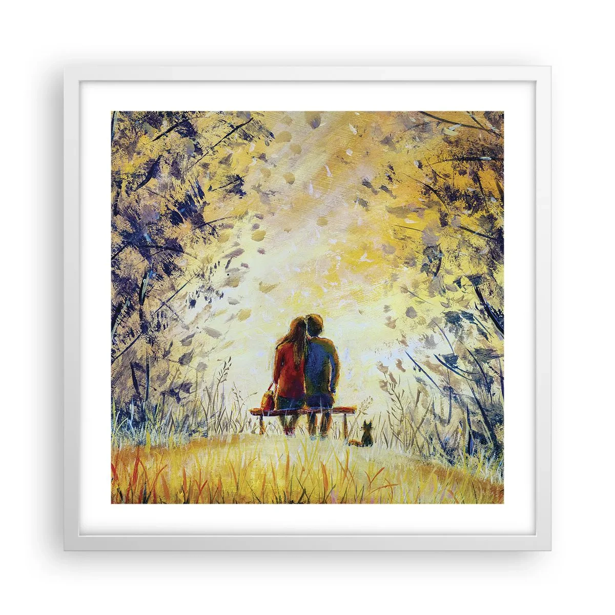 Poster in white frmae - Magical Moment - 50x50 cm