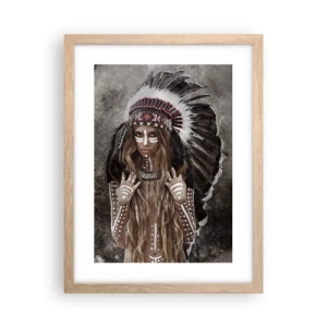 Poster in light oak frame - Secret of the Power of the Tribe - 30x40 cm
