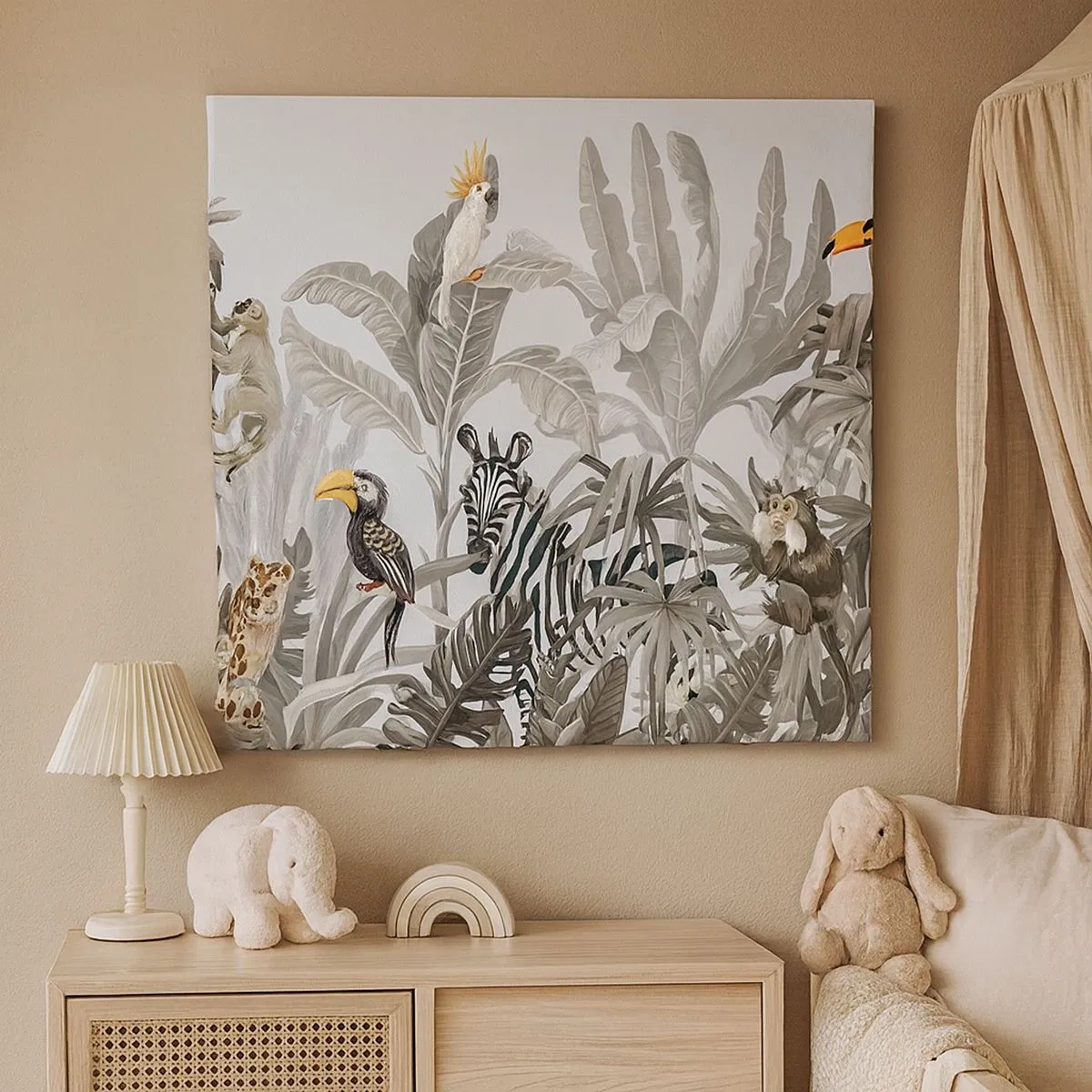 Canvas picture - African Fairy Tale - 30x30 cm