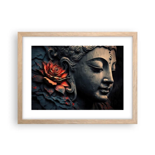 Poster in light oak frame - In Harmony with the World - 40x30 cm