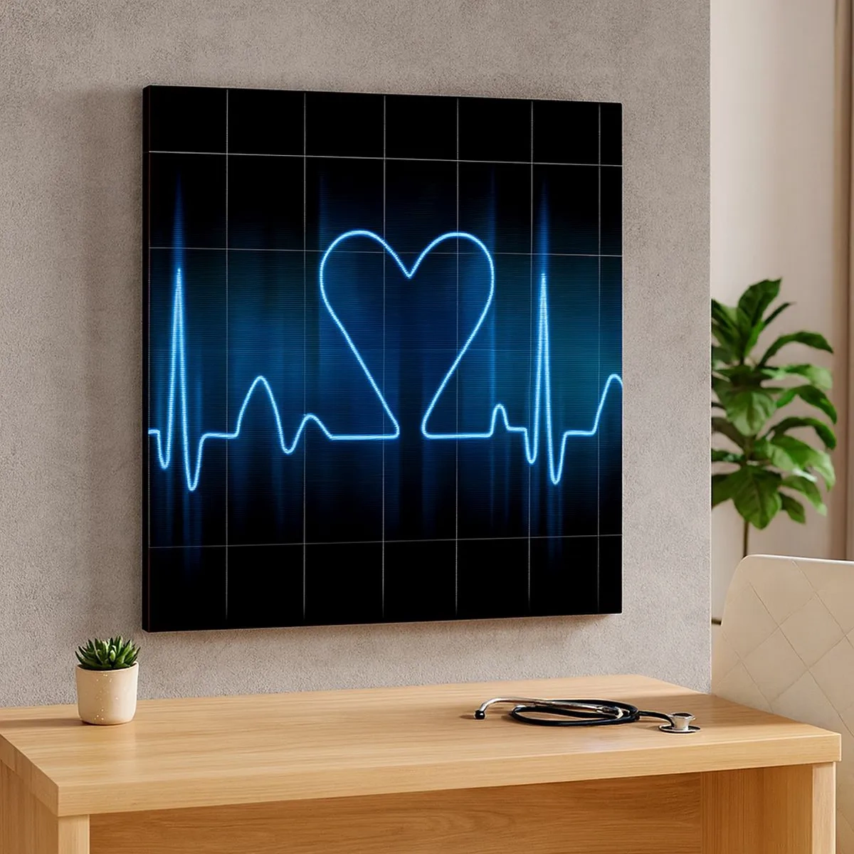 Canvas picture - In a Heartbeat - 30x30 cm