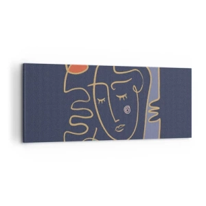 Canvas picture - Deeply In Thoughts - 100x40 cm