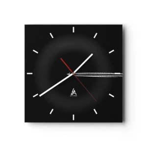 Wall clock - Clock on glass - Into Another Dimension - 30x30 cm