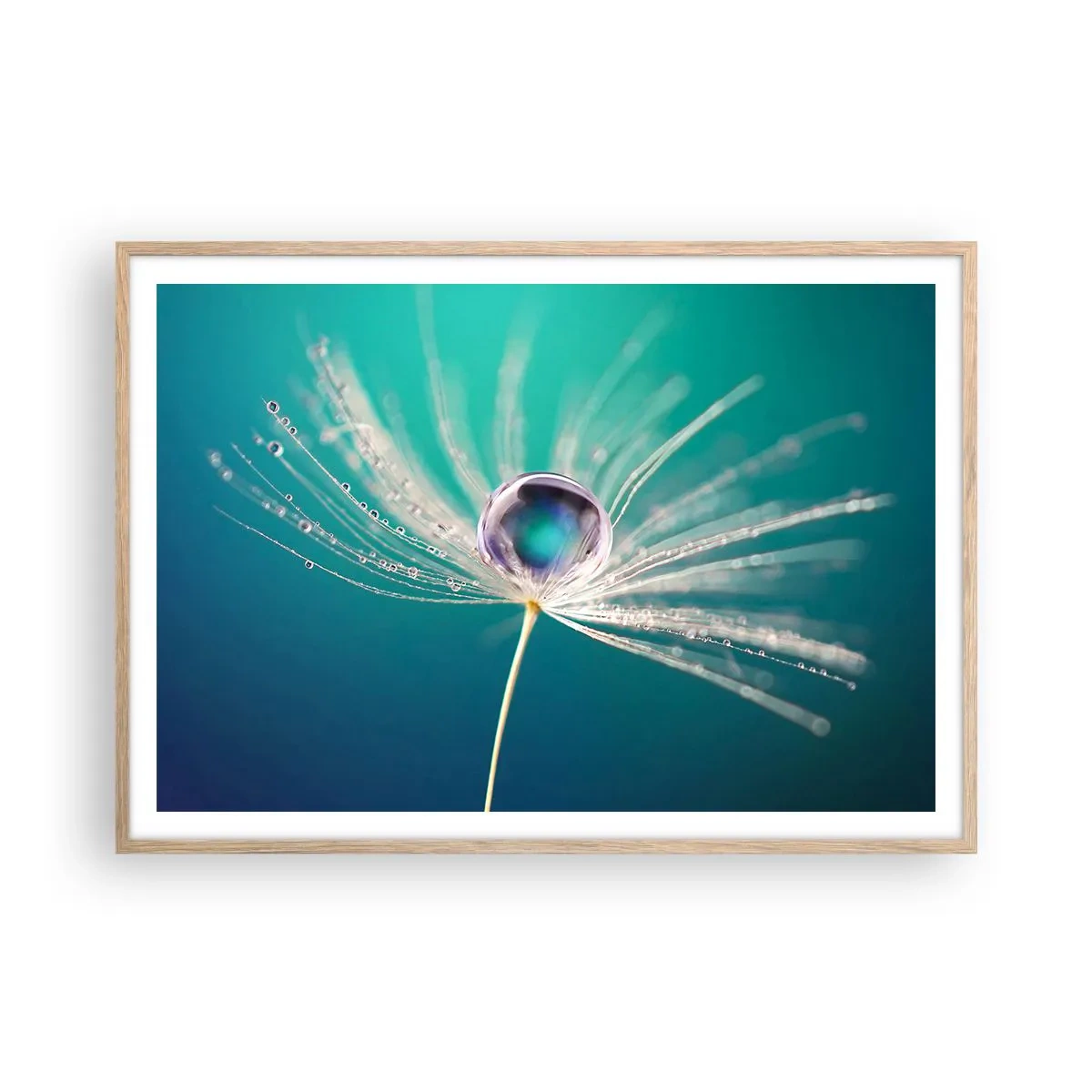 Poster in light oak frame - Mystical Moment - 100x70 cm