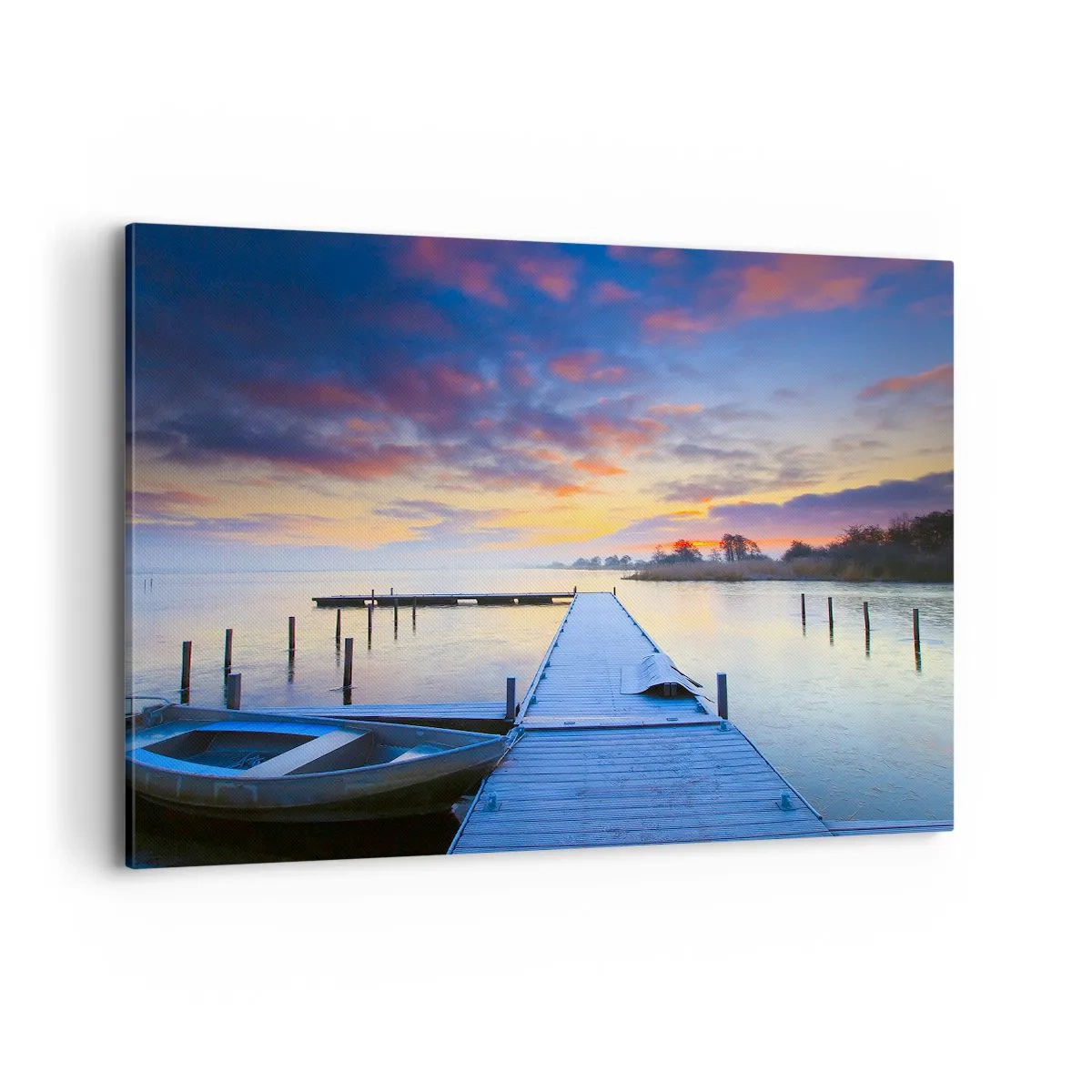 Canvas picture - Purple-Golden Peace - 100x70 cm