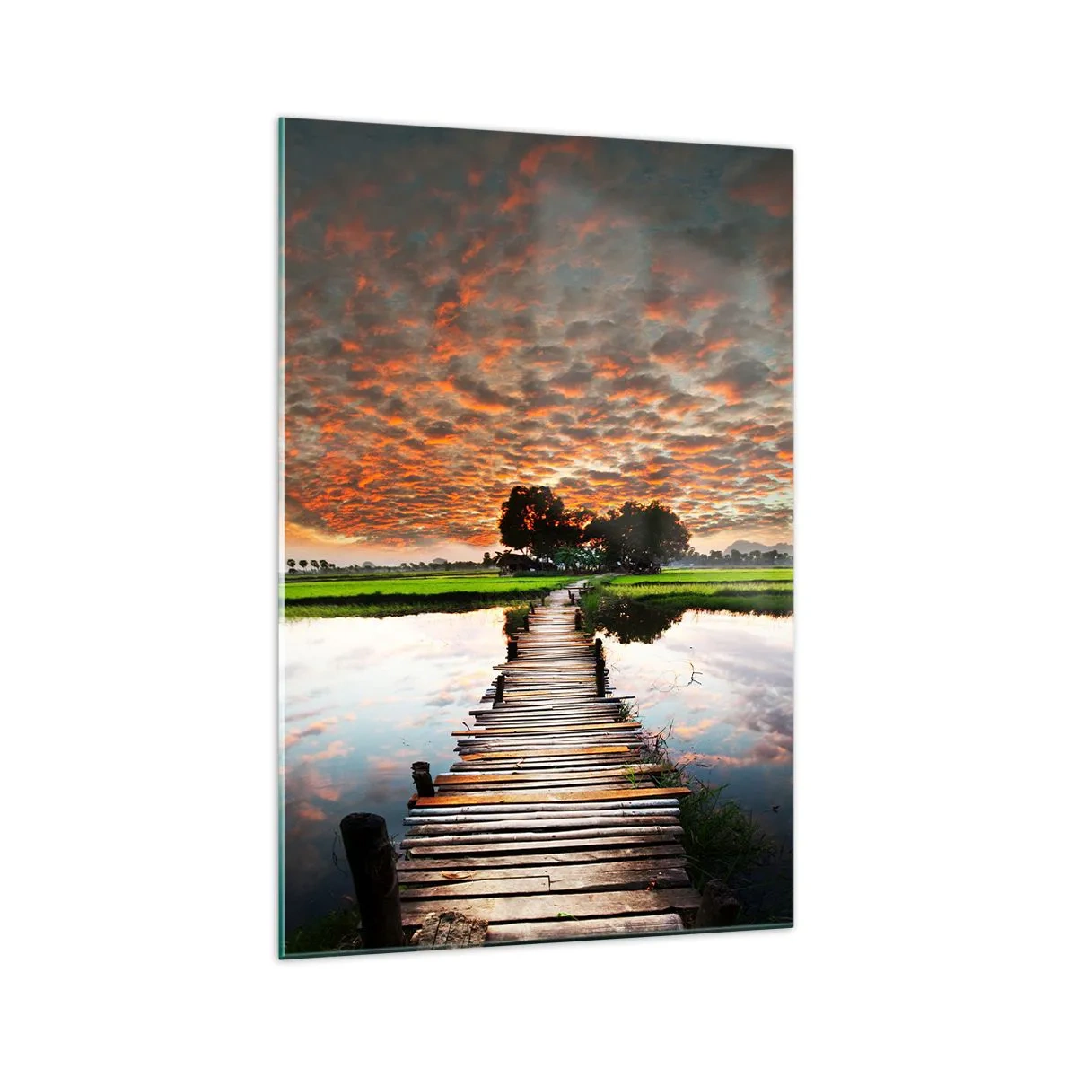 Glass picture - Spread Your Arms and Breathe - 70x100 cm