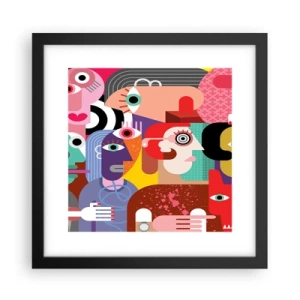 Poster in black frame - Picasso Sent Us - 30x30 cm