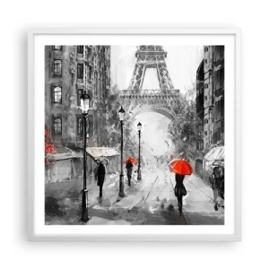 Poster in white frmae - All Roads Lead to Her - 60x60 cm