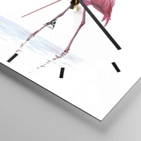 Clock face with lines