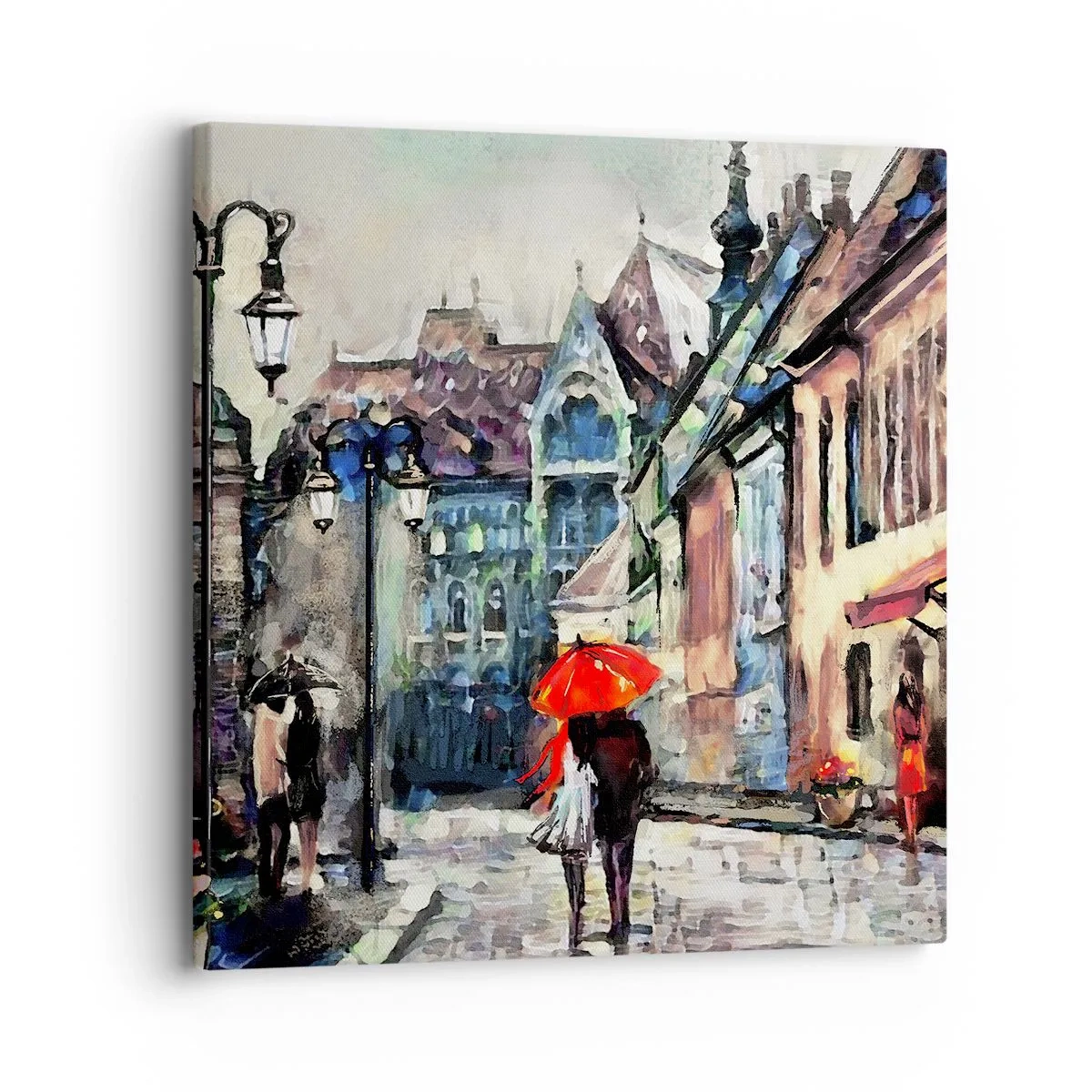 Canvas picture - Rain for Two - 30x30 cm