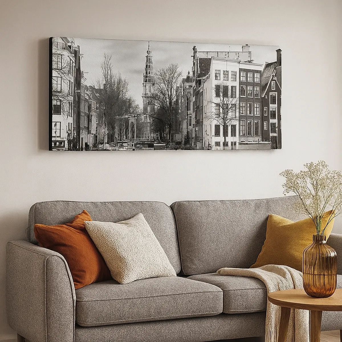 Canvas picture - Amsterdam Atmosphere - 30x30 cm
