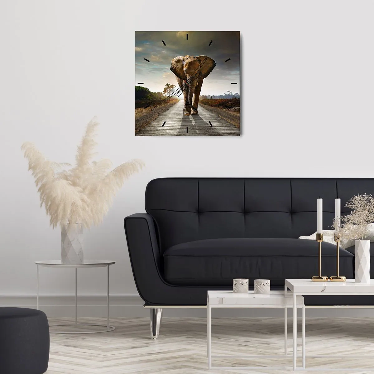 Wall clock - Clock on glass - Not in a China Shop - 30x30 cm