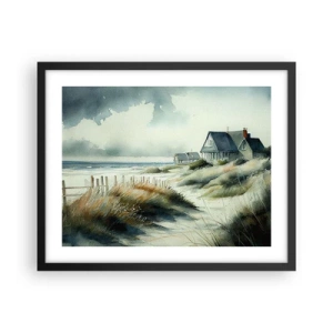 Poster in black frame - Away from the Hustle and Bustle - 50x40 cm