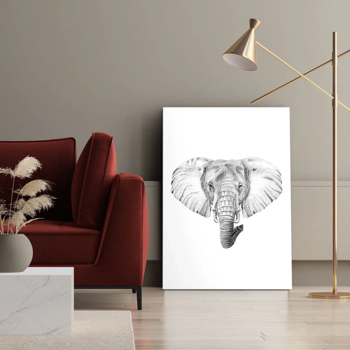 Canvas picture - There Once Was an Elephnat - 70x100 cm