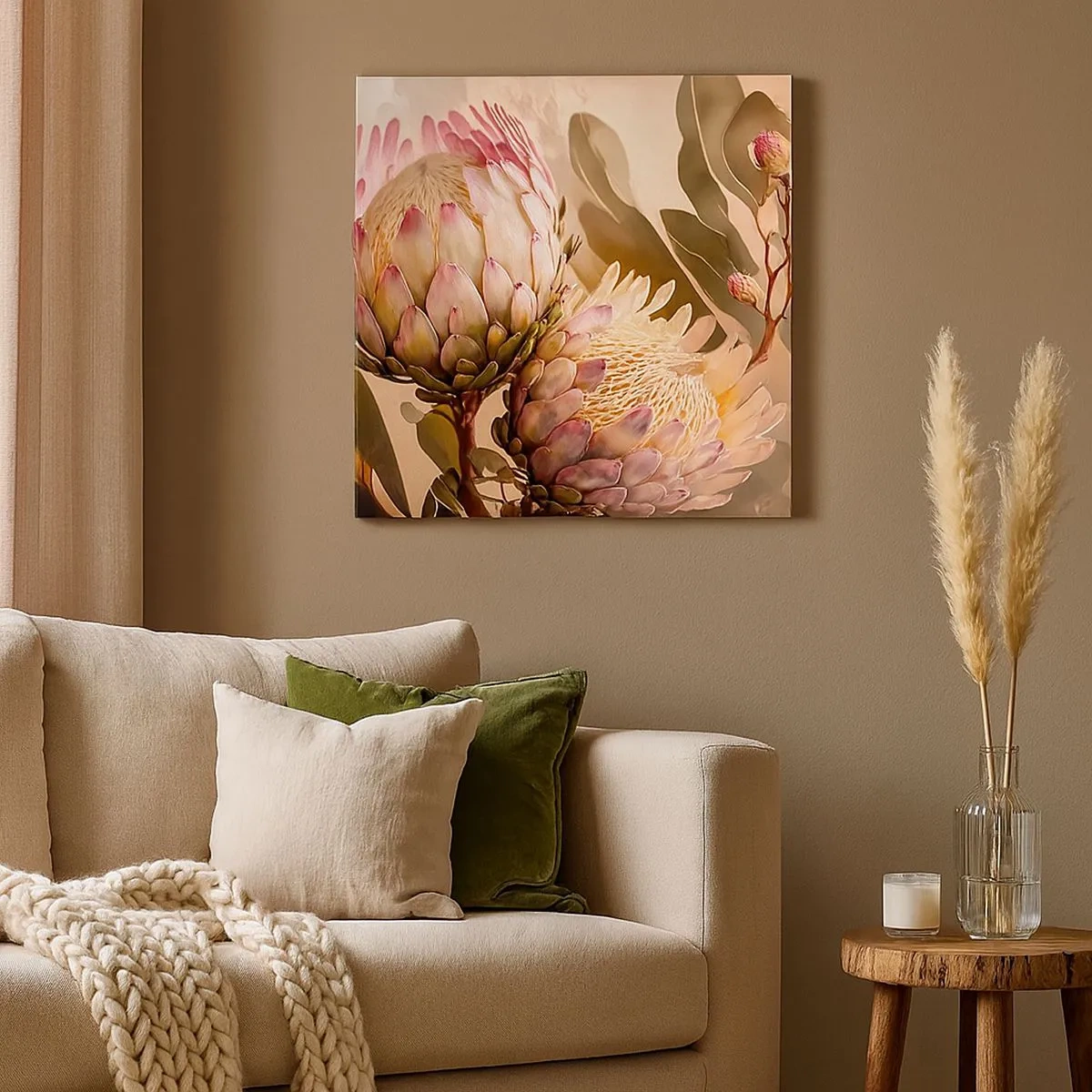 Canvas picture - Tender Caress - 30x30 cm