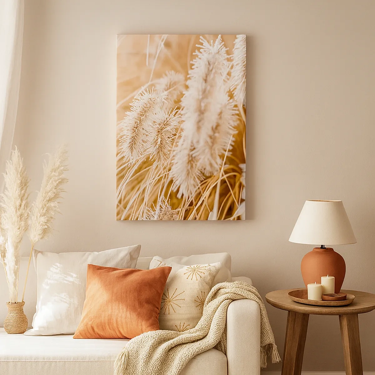 Canvas picture - Golden Rustling of Grass - 50x70 cm