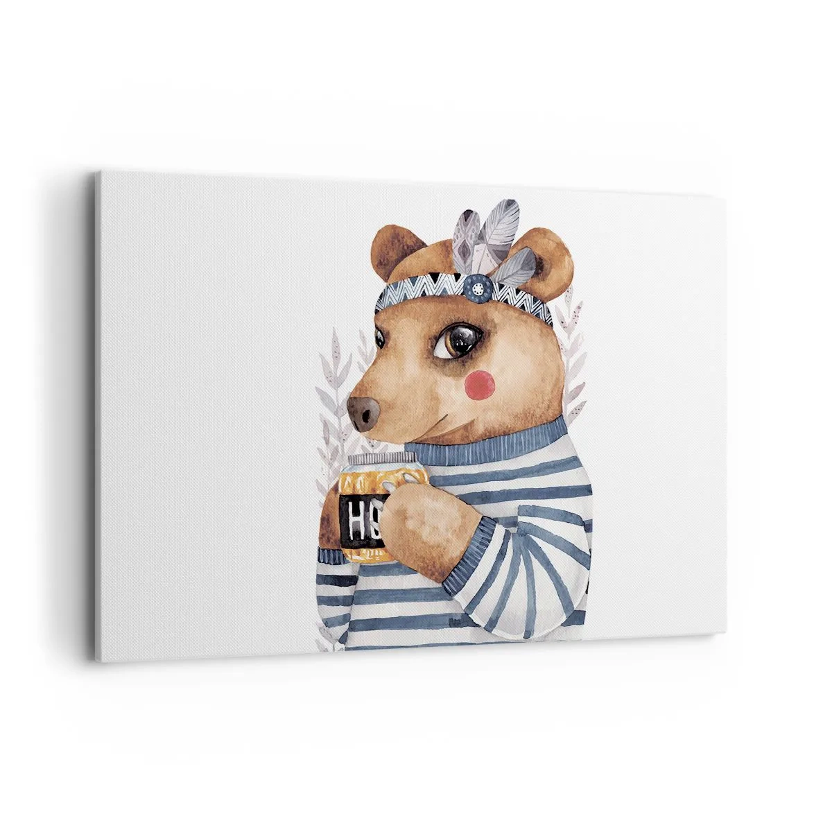 Canvas picture - Sweet Lady Bear - 120x80 cm