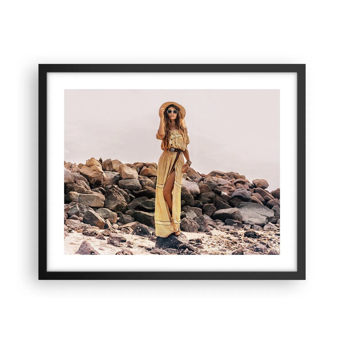 Poster in black frame - The Magic of Stones - 50x40 cm