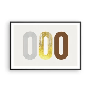 Poster in black frame - Ooo! - 91x61 cm