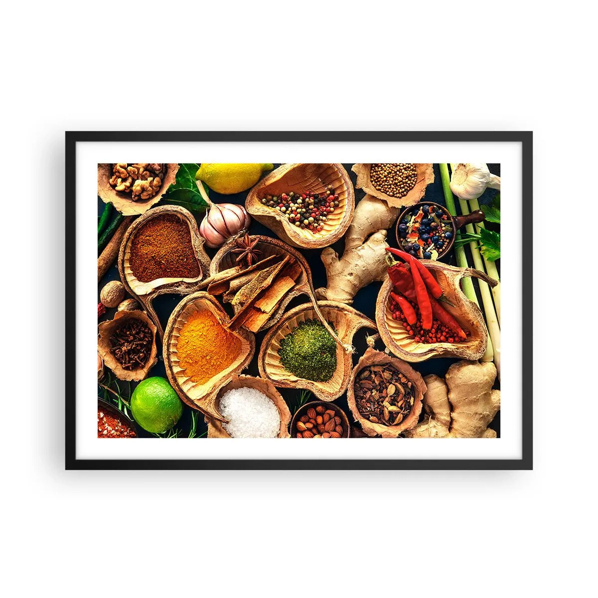 Poster in black frame - Take What You Want - 70x50 cm