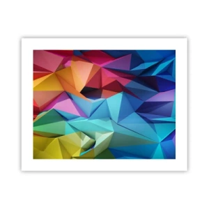 Poster - Rainbow Origami - 50x40 cm