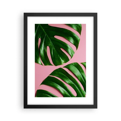 Poster in black frame - Green Rendezvous - 30x40 cm