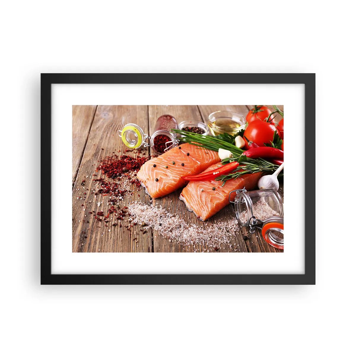 Poster in black frame - Norwegian Adventure in the Kitchen - 40x30 cm
