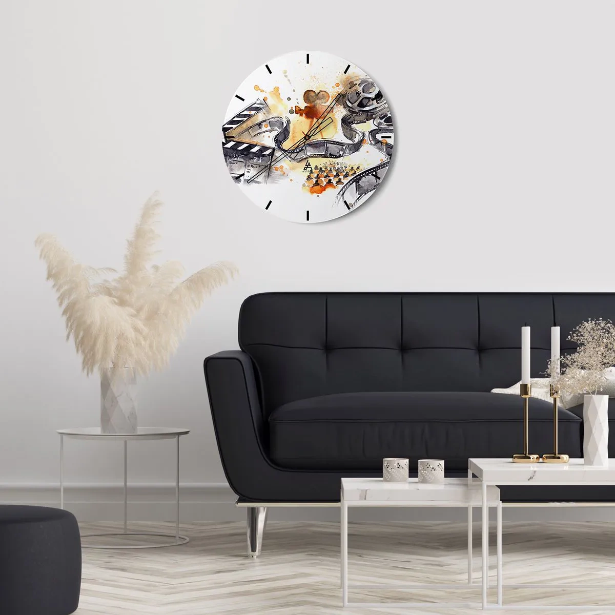 Wall clock - Clock on glass - In a Dreamland - 40x40 cm