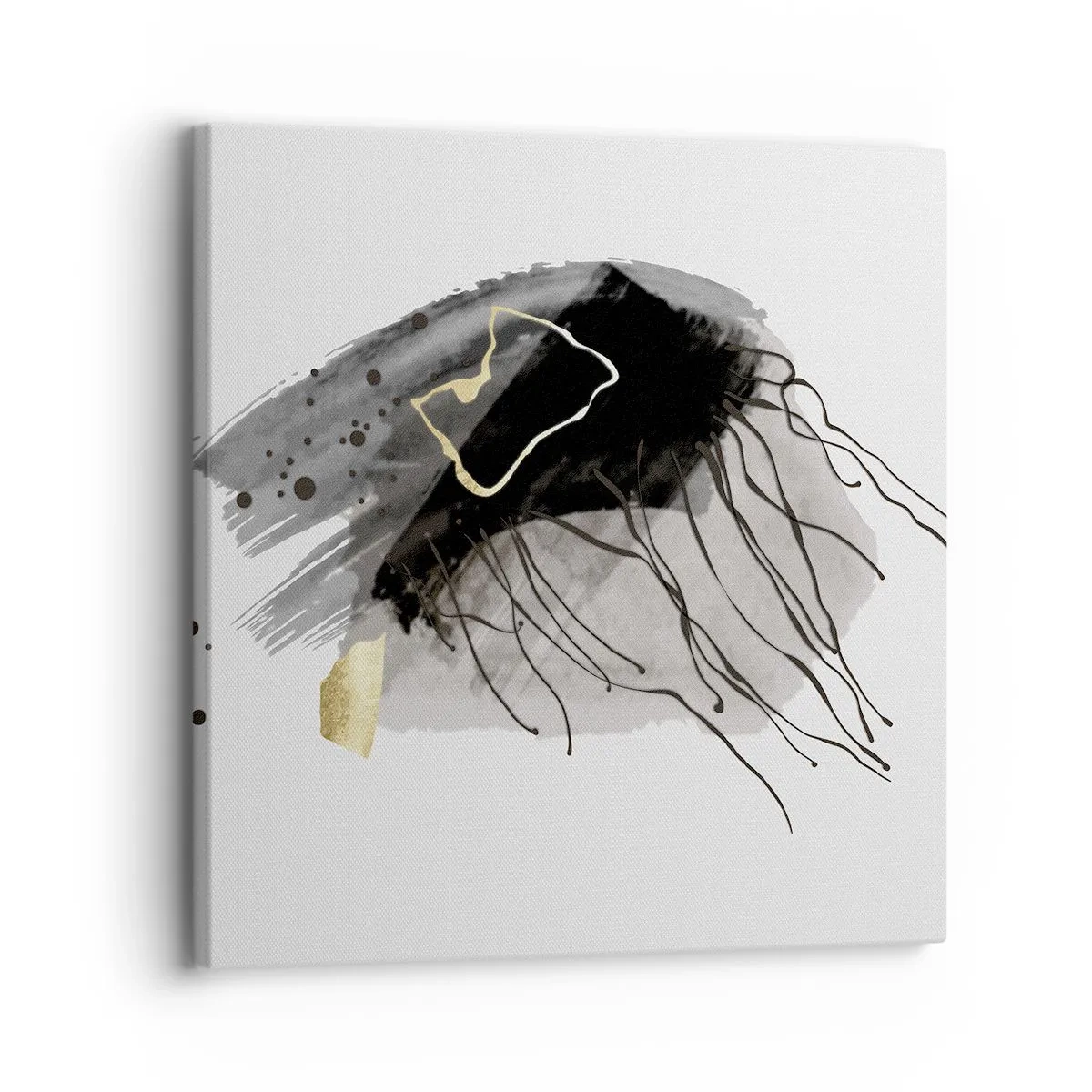 Canvas picture - In Black and Gold - 30x30 cm