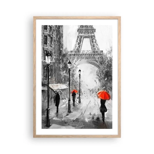 Poster in light oak frame - All Roads Lead to Her - 50x70 cm