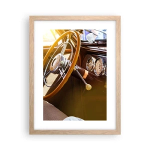 Poster in light oak frame - Breath of Luxury form the Past - 30x40 cm