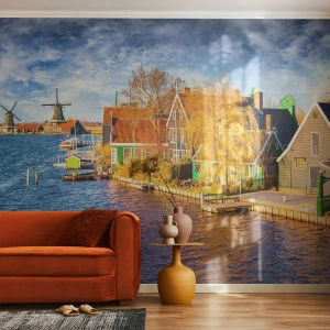 Photo Wallpaper Standard Eco - Unchanged for Ages - Landscape, Fan, Netherlands - 400x280 cm