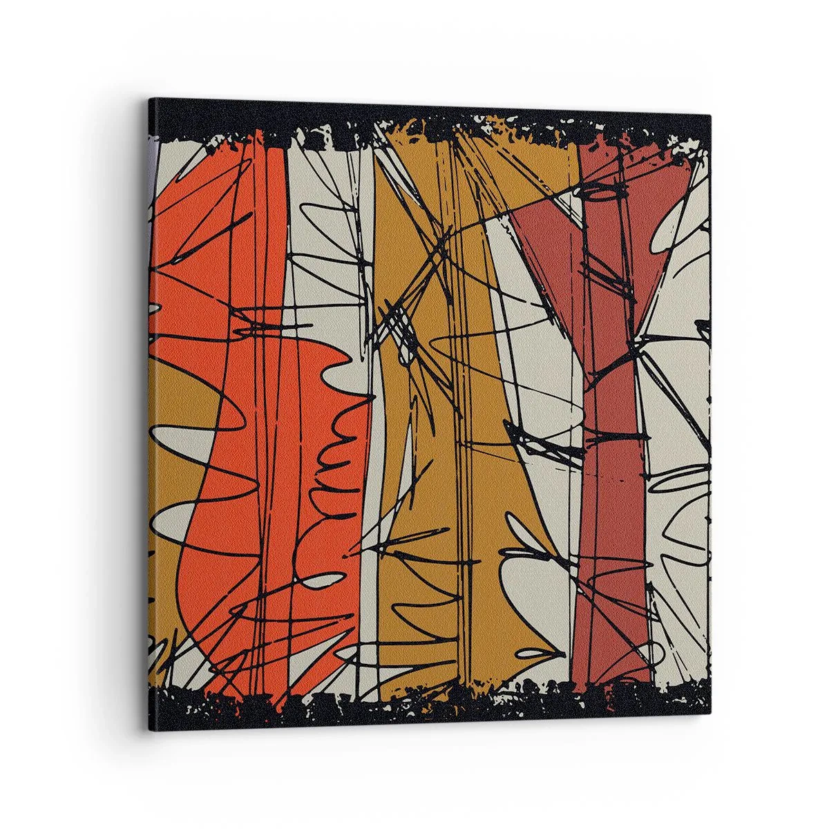 Canvas picture - Spontaneous Composition - 70x70 cm