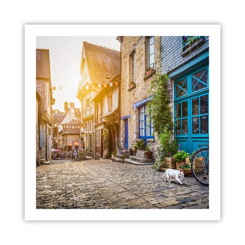 Poster - White Spirit of a Town - 60x60 cm