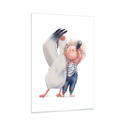 Glass picture - Plan of a Great Journey - 50x70 cm