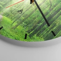 Clock face with lines