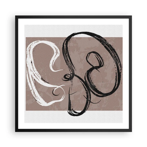 Poster in black frame - Composition -In Search of Completeness - 60x60 cm